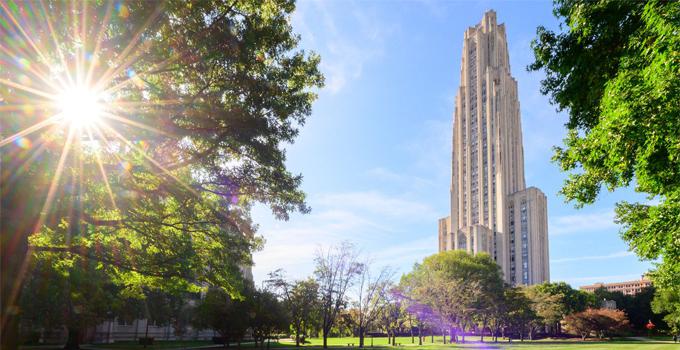 The Cathedral of Learning on the Pittsburgh Campus.
